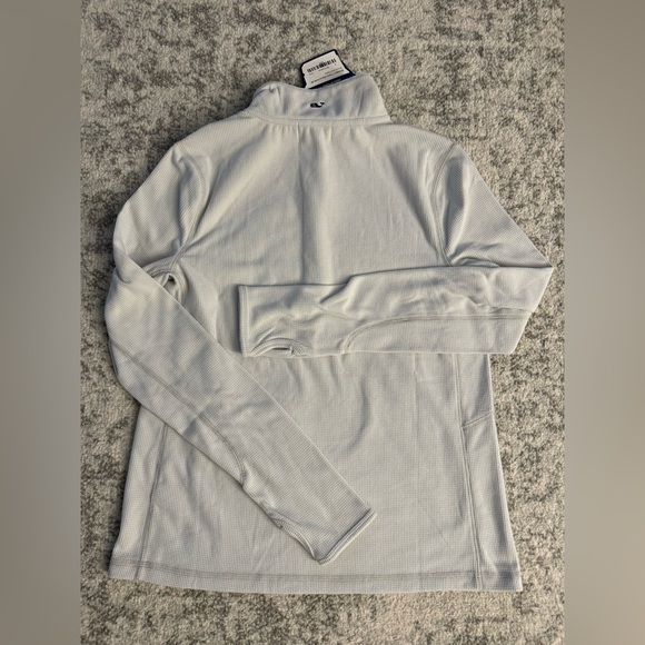 Vineyard Vines Women Brewers Grid Fleece Quarter Zip Pullover Size Small NWT - Picture 8 of 8